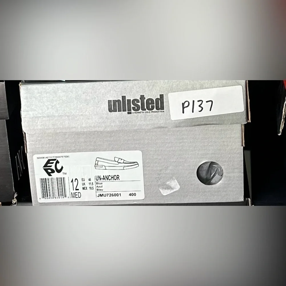 Kenneth Cole Men's Unlisted Un-Anchor Boat Shoe Blue Size 12M